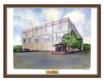 The Office Pam's Watercolor Poster