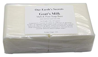 Our Earth's Secrets Melt and Pour Goat Milk Soap, 907 grams 