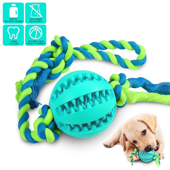 Puzzle Puppy Pals Tough Durable Rubber Pet Ball