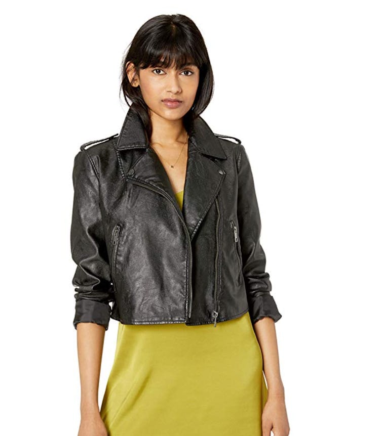 The Drop Women's Carmen Faux Leather Moto Jacket