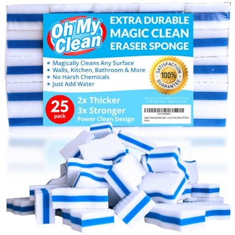 Oh My Clean Magic Cleaning Eraser Sponges (25-Pack)