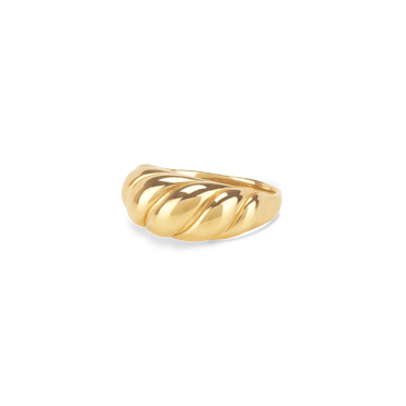 Croissant Dôme Ring in Gold Vermeil