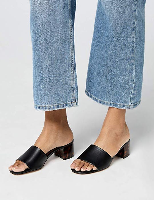 find. Women's Block Heel Mule Open-Toe Sandals