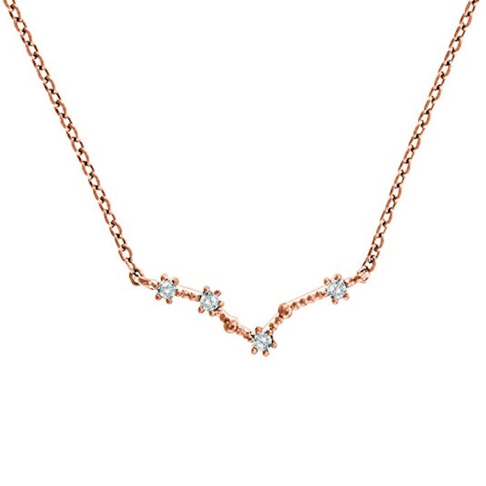 PAVOI 14K Gold Plated Astrology Constellation Horoscope Zodiac Necklace 