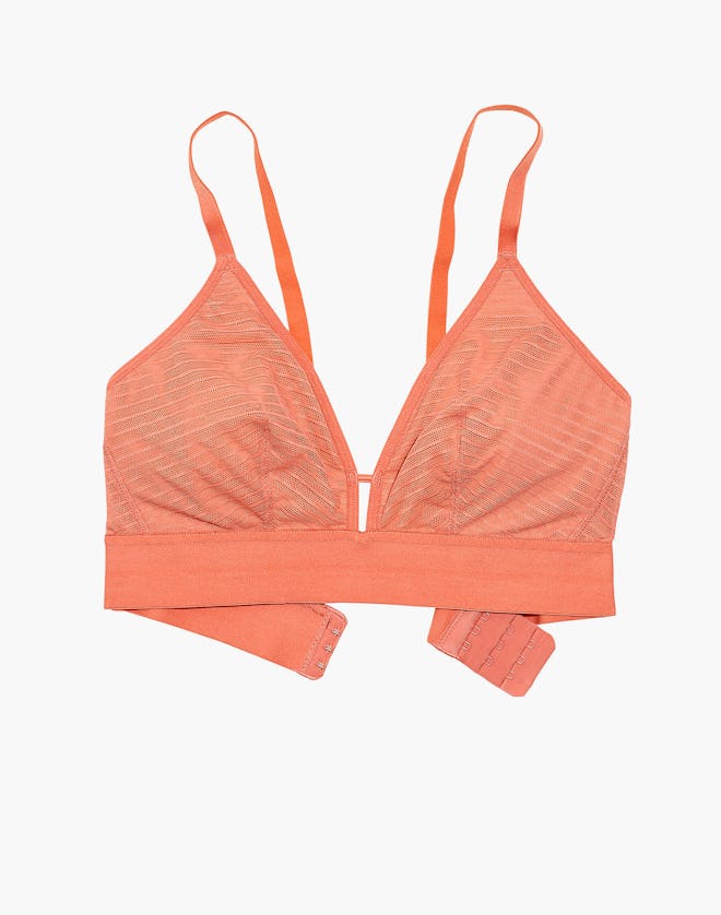 Madewell x Lively™ Stripe-Mesh Bralette