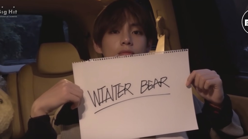 This Video Of Bts V Shooting The Winter Bear Cover Is So So Serene