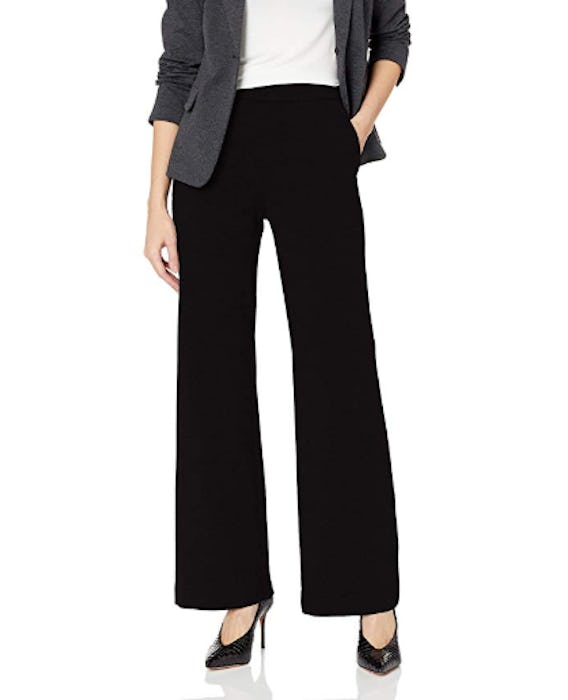 Lark & Ro Women's Wide Leg Ponte Pant
