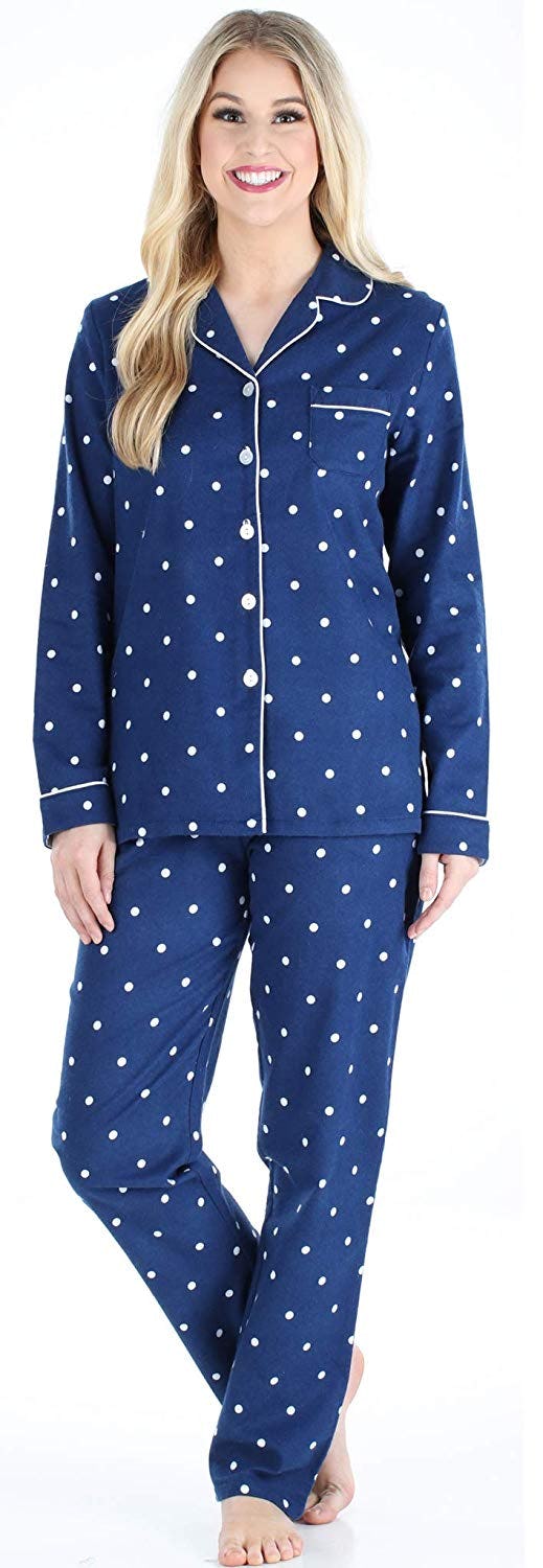 Womens 3 Piece Lounge Set Long Short Pyjama Set 100/% Cotton Pjs Ladies Size