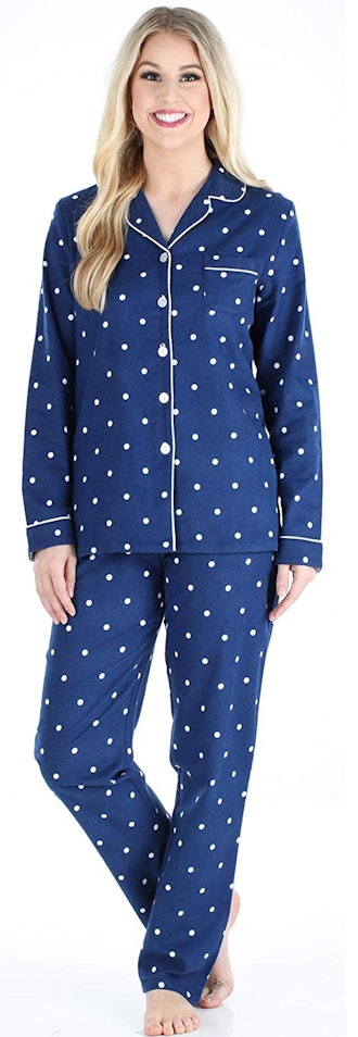 PajamaMania Cotton Flannel Long Sleeve PJ Set