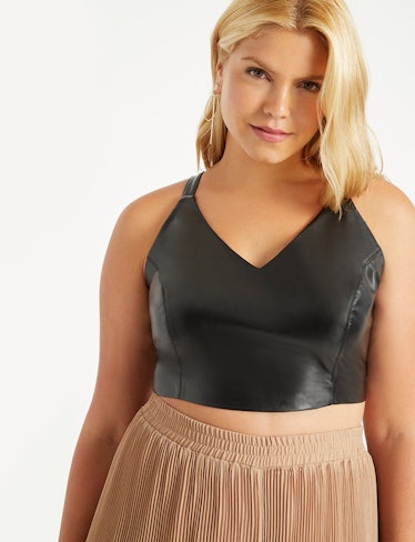 Faux Leather Tank