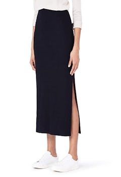Meraki Women's Rib Maxi Skirt