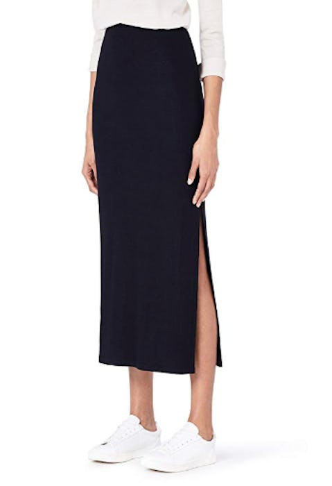 Meraki Women's Rib Maxi Skirt