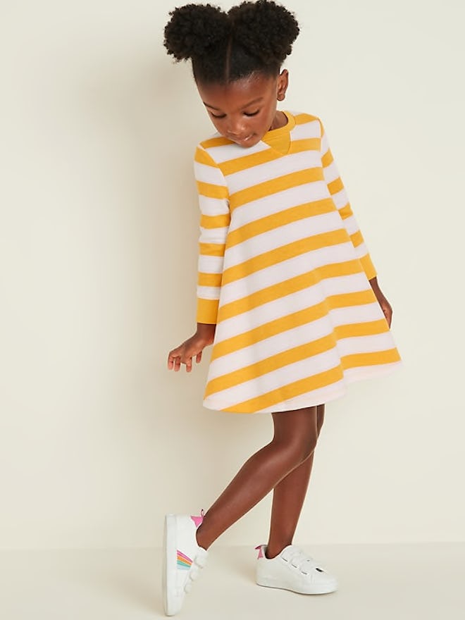 French-Terry Dress for Toddler Girls