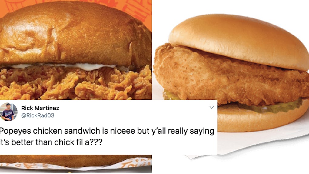 These Popeyes Vs Chick Fil A Memes Keep The Chicken Sandwich Rivalry Going