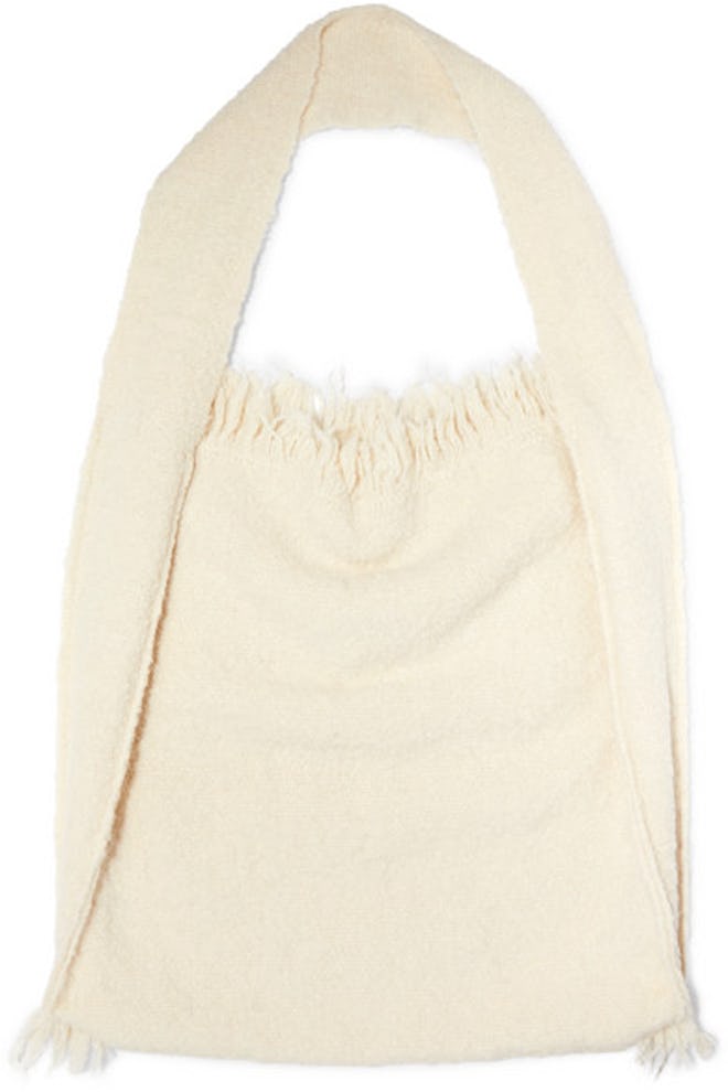 Lauren Manoogian Bindle fringed alpaca and wool-blend shoulder bag