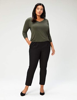 Amazon Brand - Daily Ritual Women's Plus Size Jersey Long-Sleeve V-Neck T-Shirt