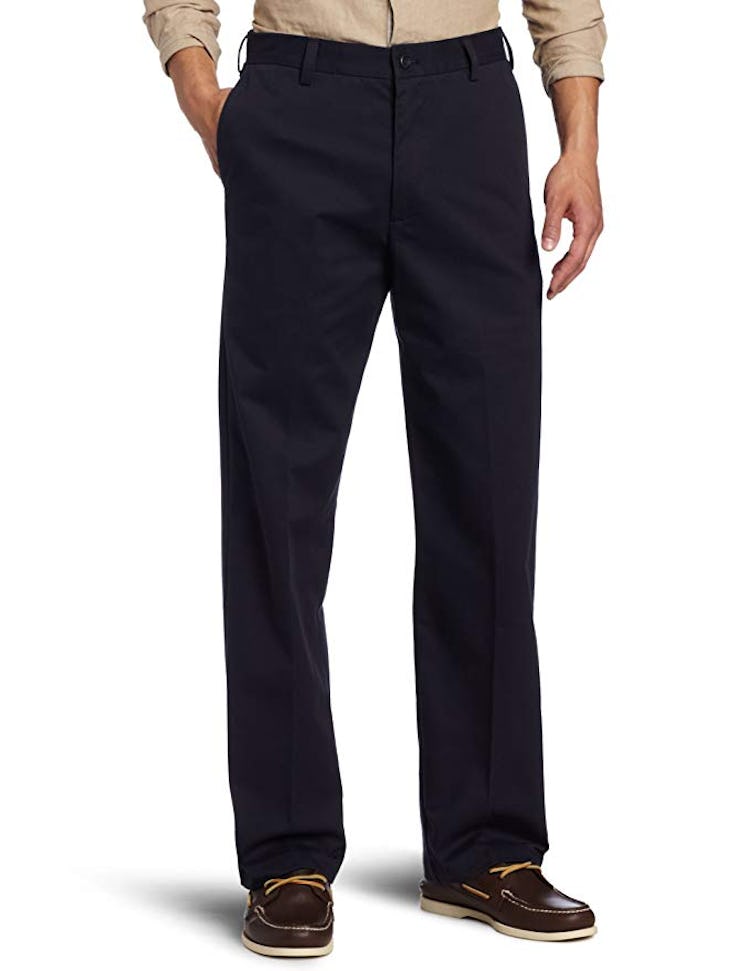 IZOD Men's American Chino Flat Front Straight Fit Pant