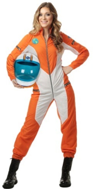 WOMEN'S PLUS SIZE ASTRONAUT JUMPSUIT COSTUME