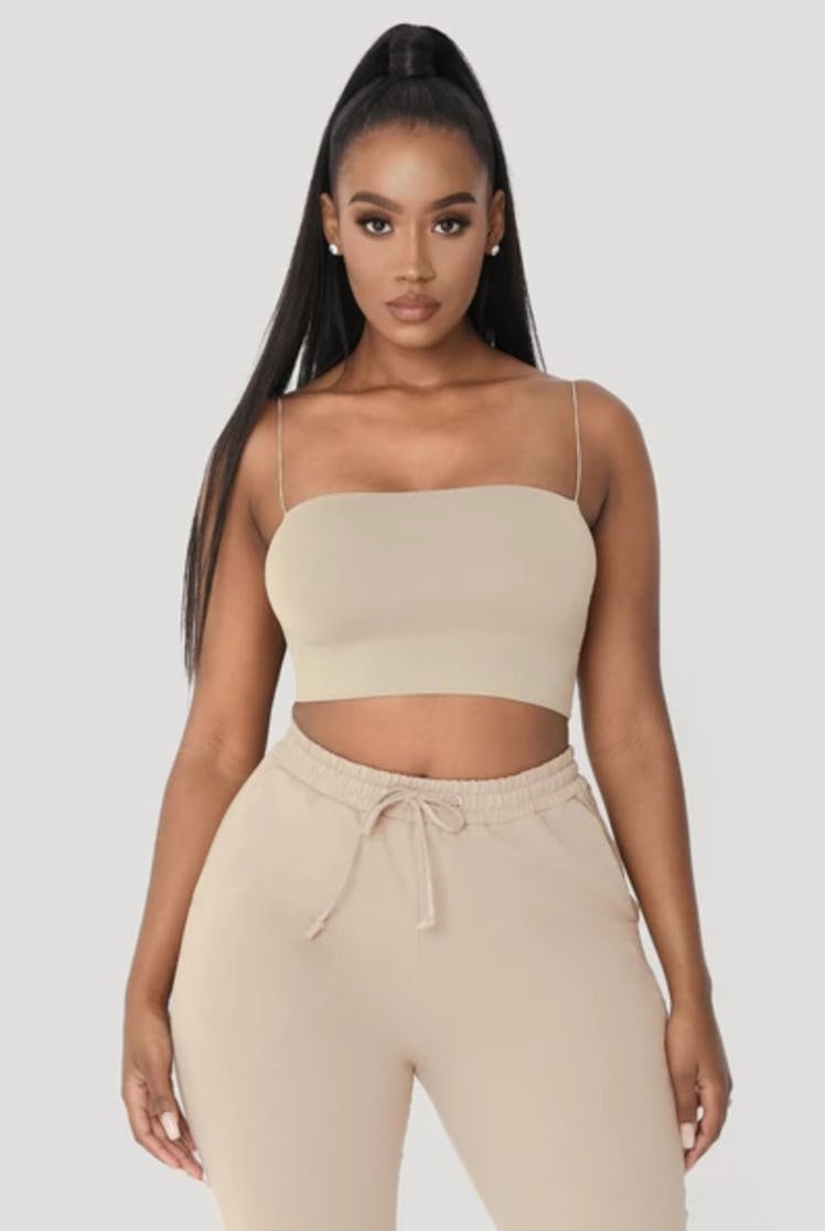 Yvonne Crop Top - Almond