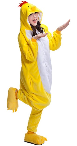 Adult Chicken Kigurumi Animal Costume Pajamas