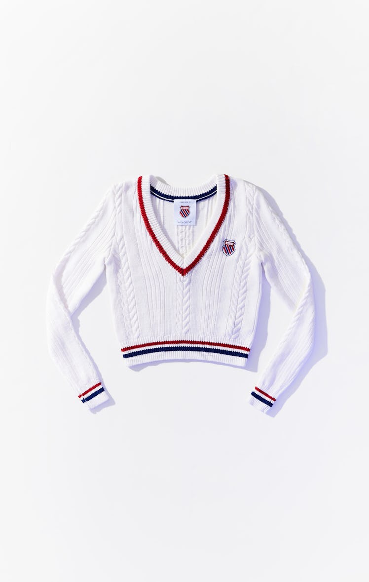 Forever 21 x K-Swiss Cable-Knit Sweater