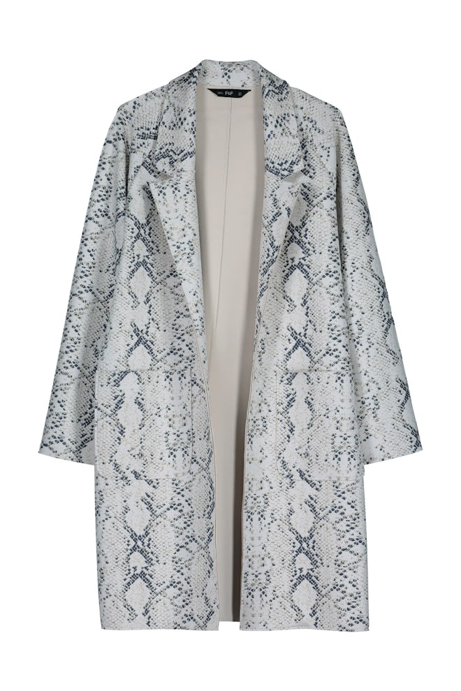 F&F Multi Snake Suedette Duster Coat