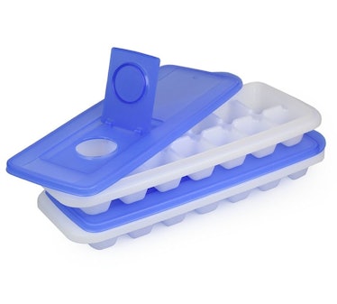 Stackable Ice Cube Trays With Lids (Set of 2)