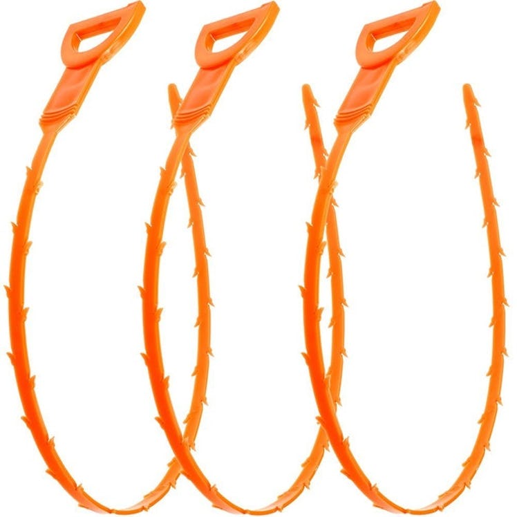 Vastar Snake Hair Drain Clog Remover Cleaning Tool (3-Pack)