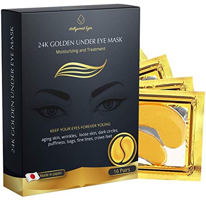  Bright Jungle 24K Gold Collagen Eye Masks (16 Pairs)