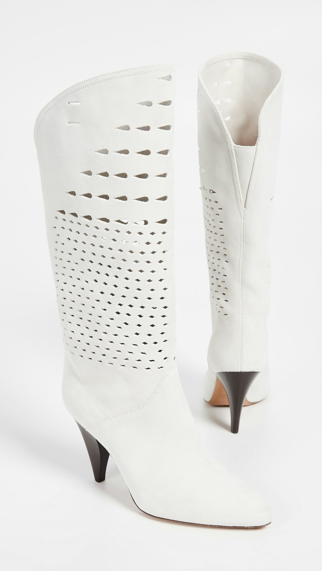 White Knee High Boot