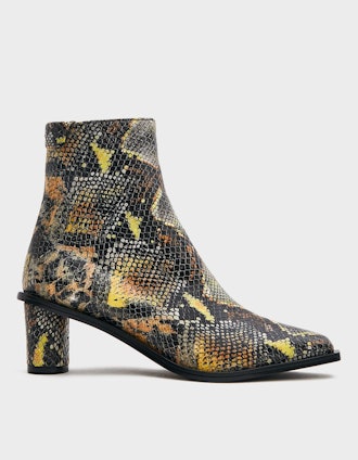 Wave Heel Ankle Boot in Snake
