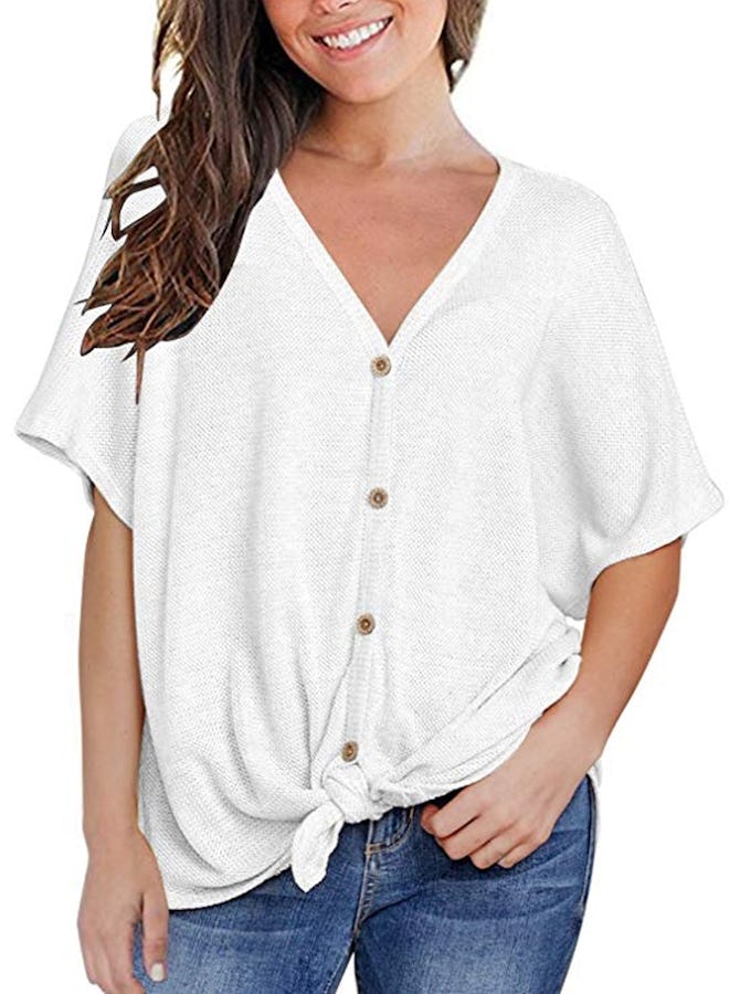 Miholl Relaxed Button Down Top