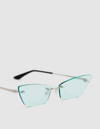 #05 Mint Rimless Sunglasses