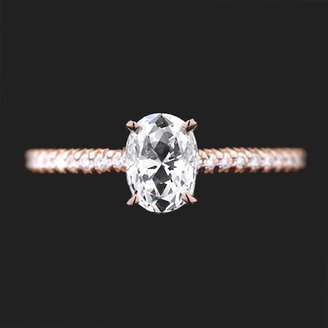 Hope Accented Engagement Ring Setting