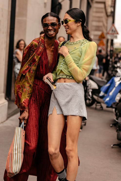 A couple wearing the fall 2019 trend for their zodiac sign