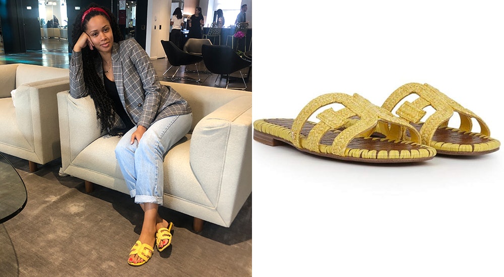 yellow sandal outfit