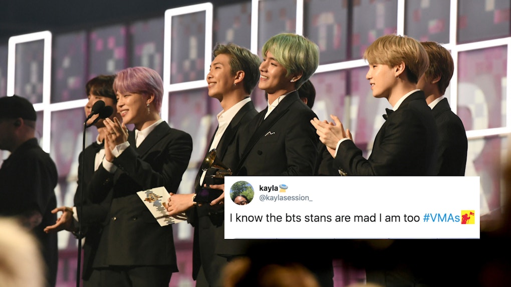 The Tweets About BTS' 2019 VMAs Snub Perfectly Capture ARMYs' Mixed