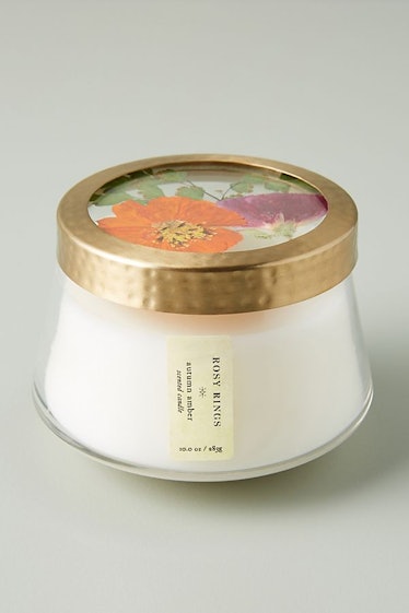 Floral Press Candle