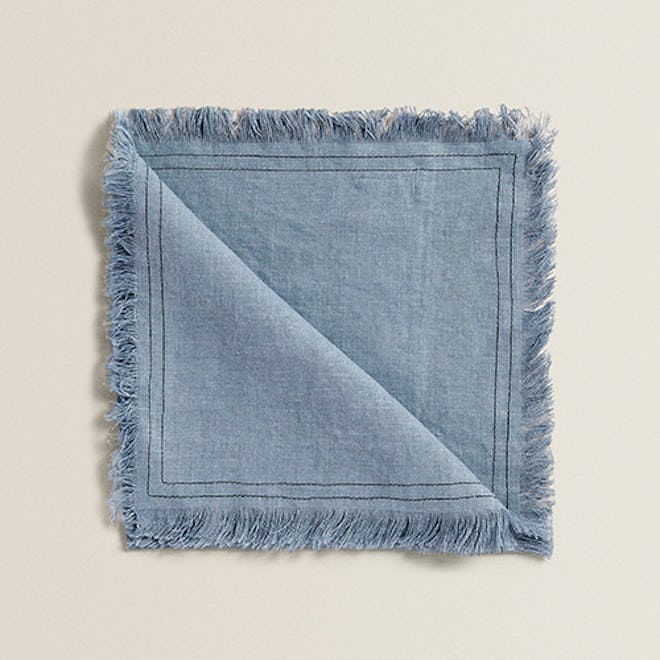 Frayed Linen Napkin (Pack Of 4)