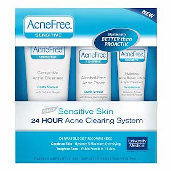 3 Step Acne Treatment Kit for Sensitive Skin with Salicylic Acid