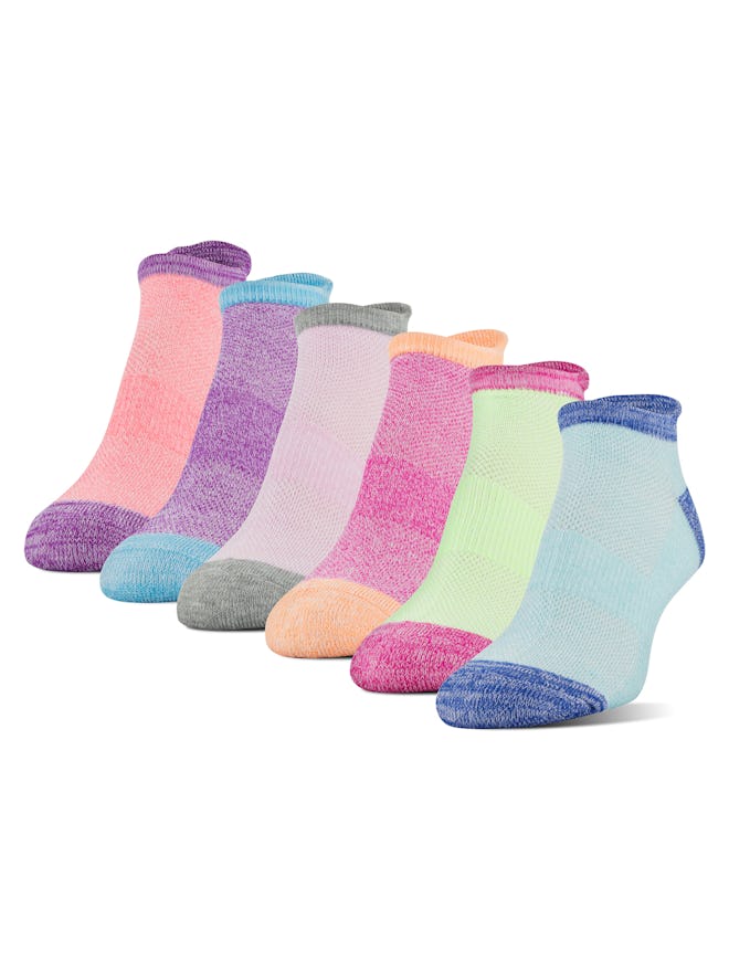 Athletic Works Women's Midcushion Zone Cushion No Show Socks (6-Pack)