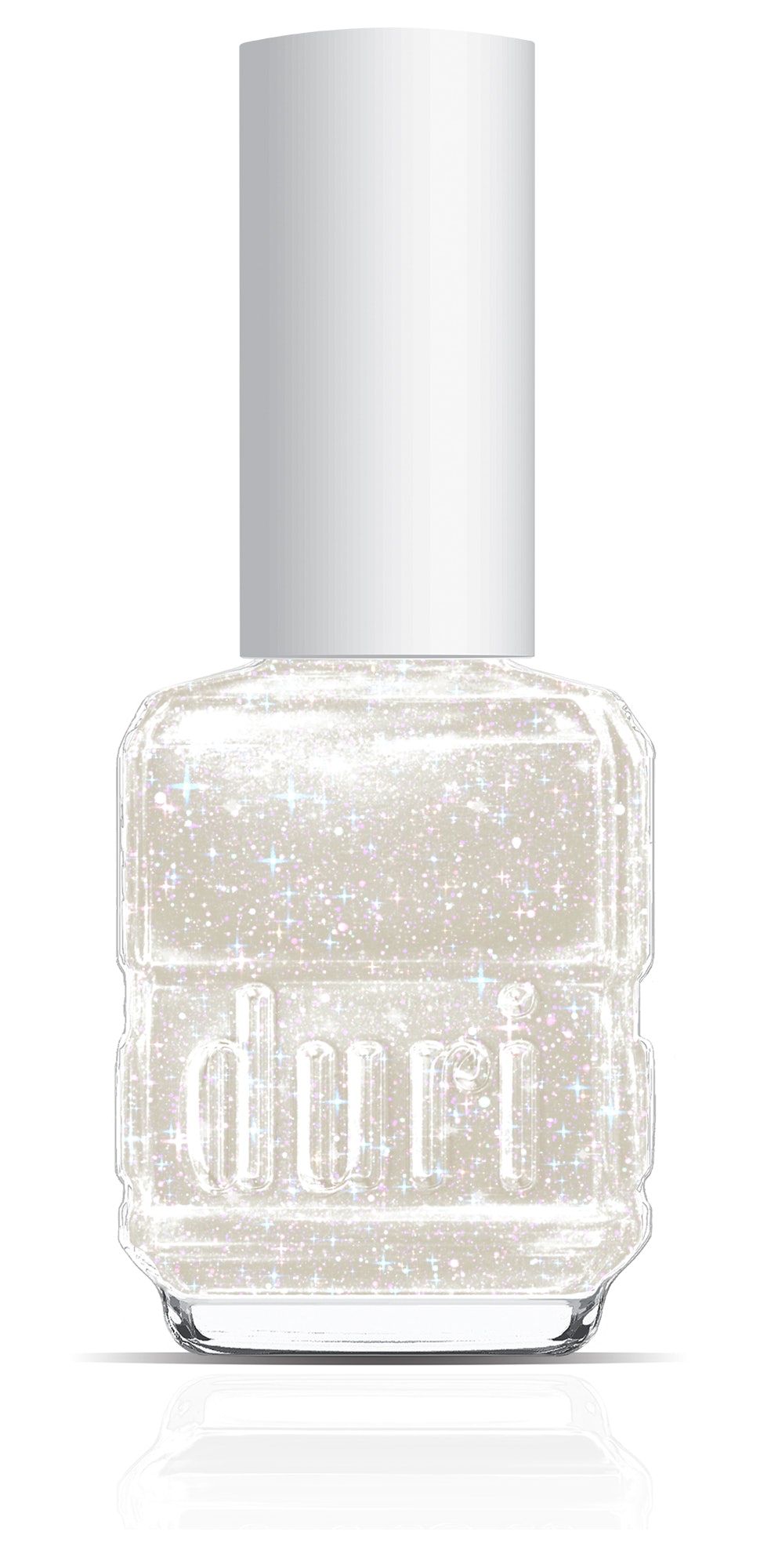 white sparkle nail polish