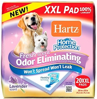 Hartz Home Protection Lavender Scent Odor Eliminating Gel Dog Pads (20-Count)
