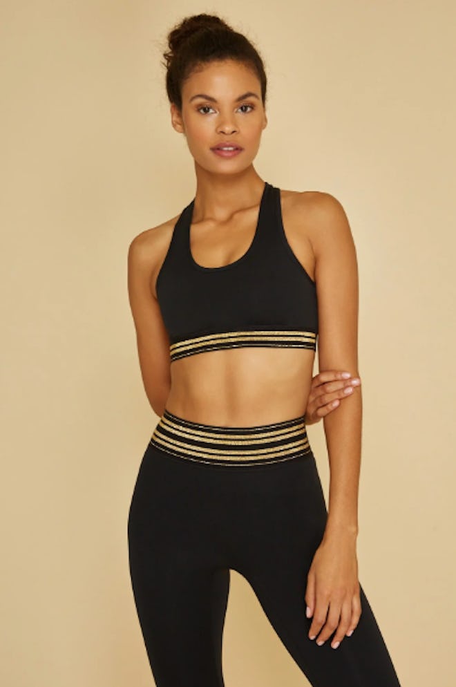 All Access Front Row Bra-Gold Stripe 