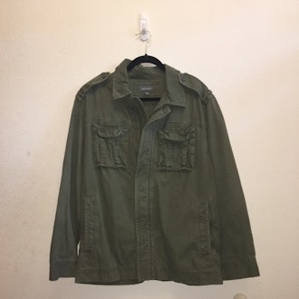 Men’s Army Green Military Style Lined