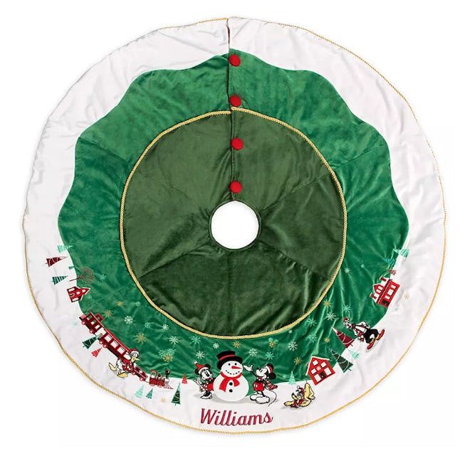 Mickey Mouse and Friends Holiday Tree Skirt – Personalized