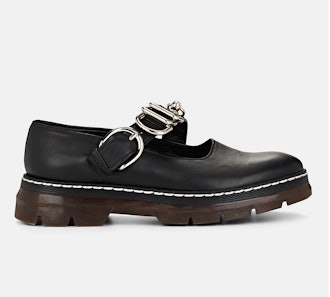 Leather Mary Jane Loafers