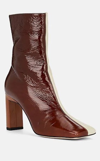 Isa Patent Leather Ankle Boots