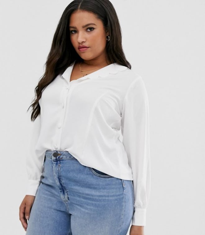 Fashion Union Plus Button Down Blouse