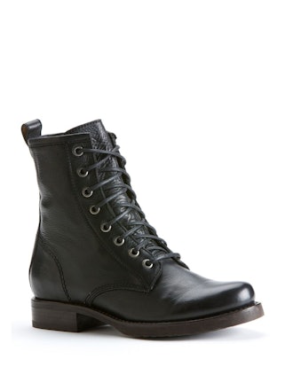 Frye Veronica Leather Combat Boots